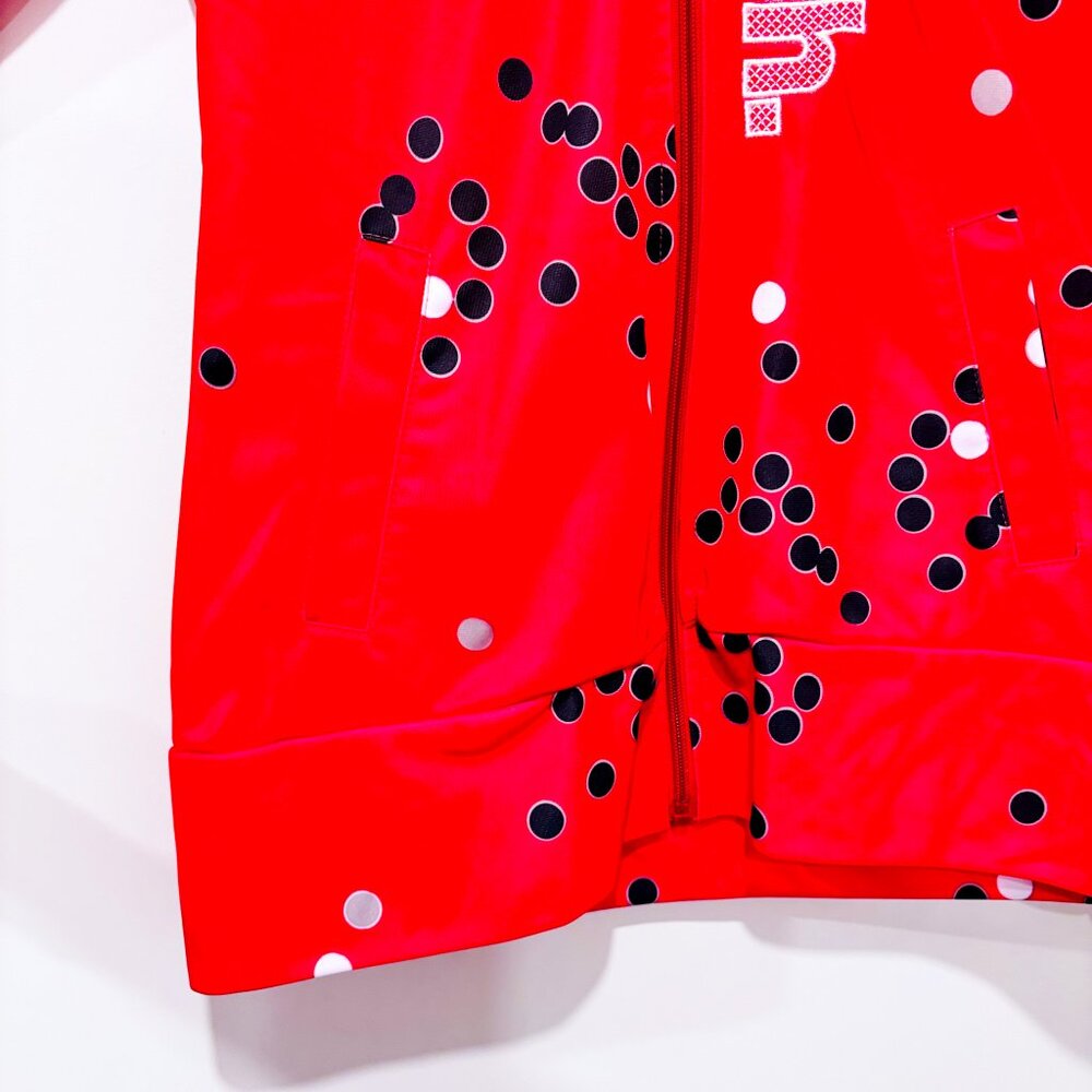 BENCH x Miss Pink Red Polka Dot Zip Hoodie | Casual Streetwear | Medium * - Picture 6 of 9